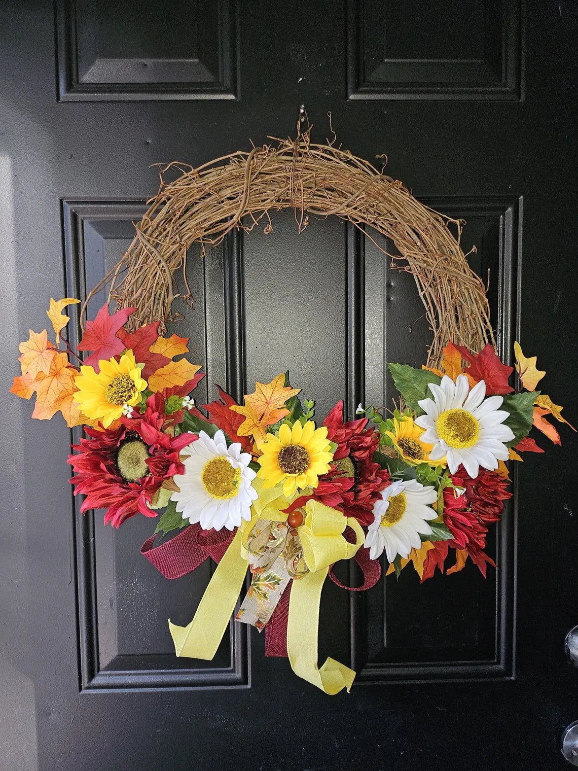 Fall Sunflower Wreath