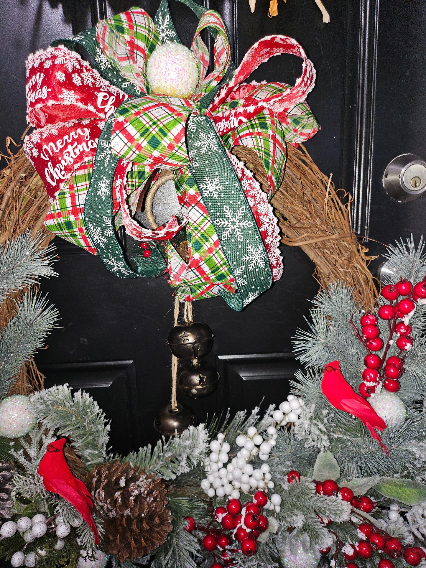 Cardinal & Pine Christmas Wreath
