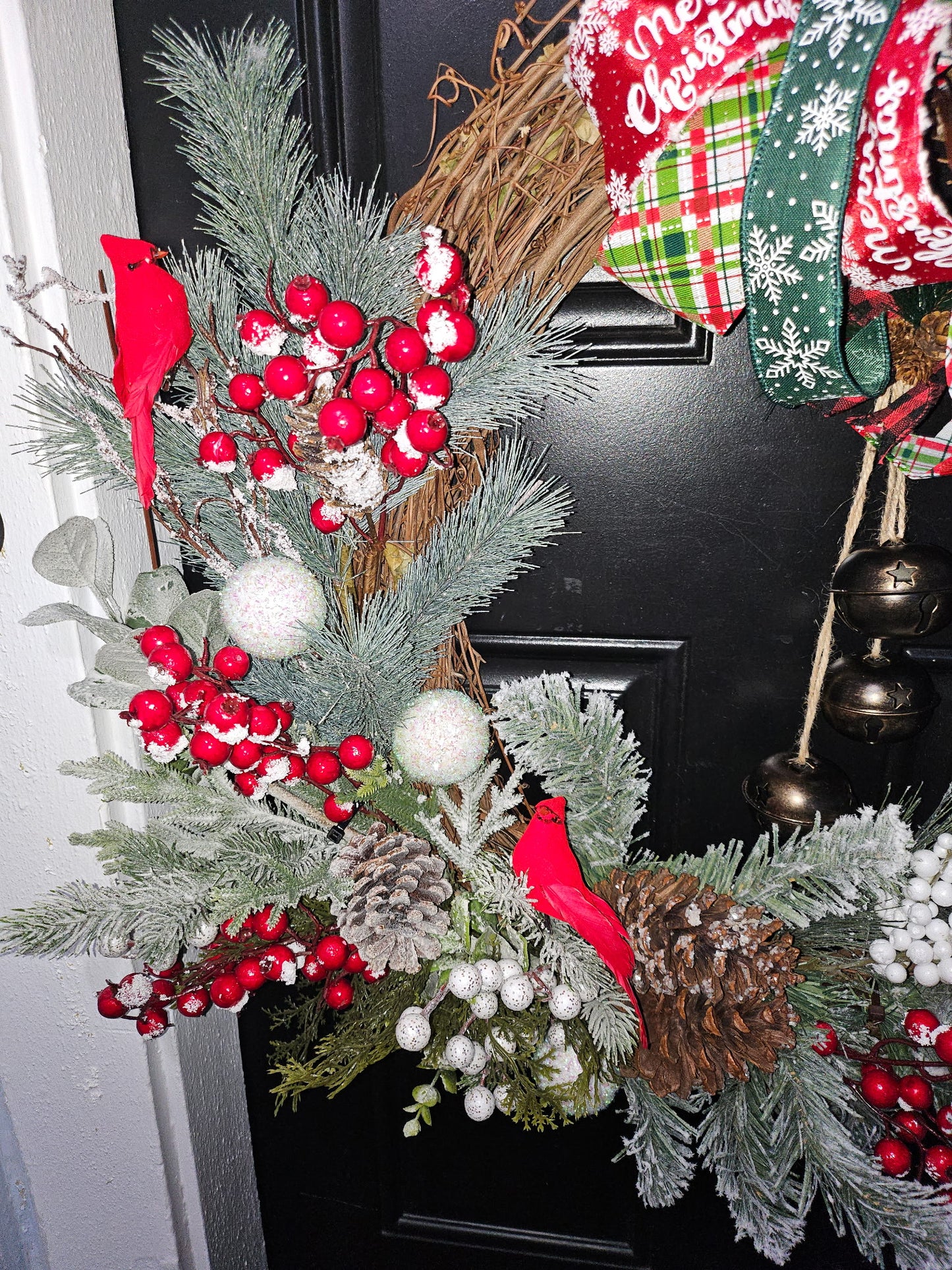Cardinal & Pine Christmas Wreath