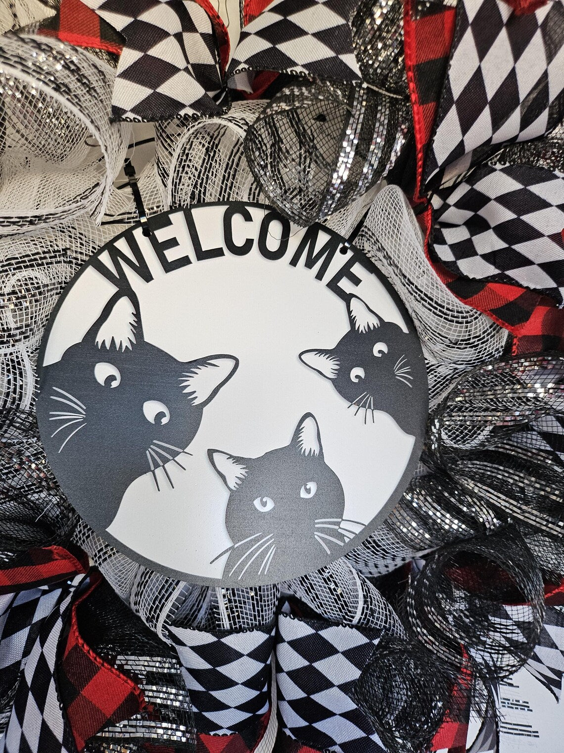 Cat Welcome Wreath