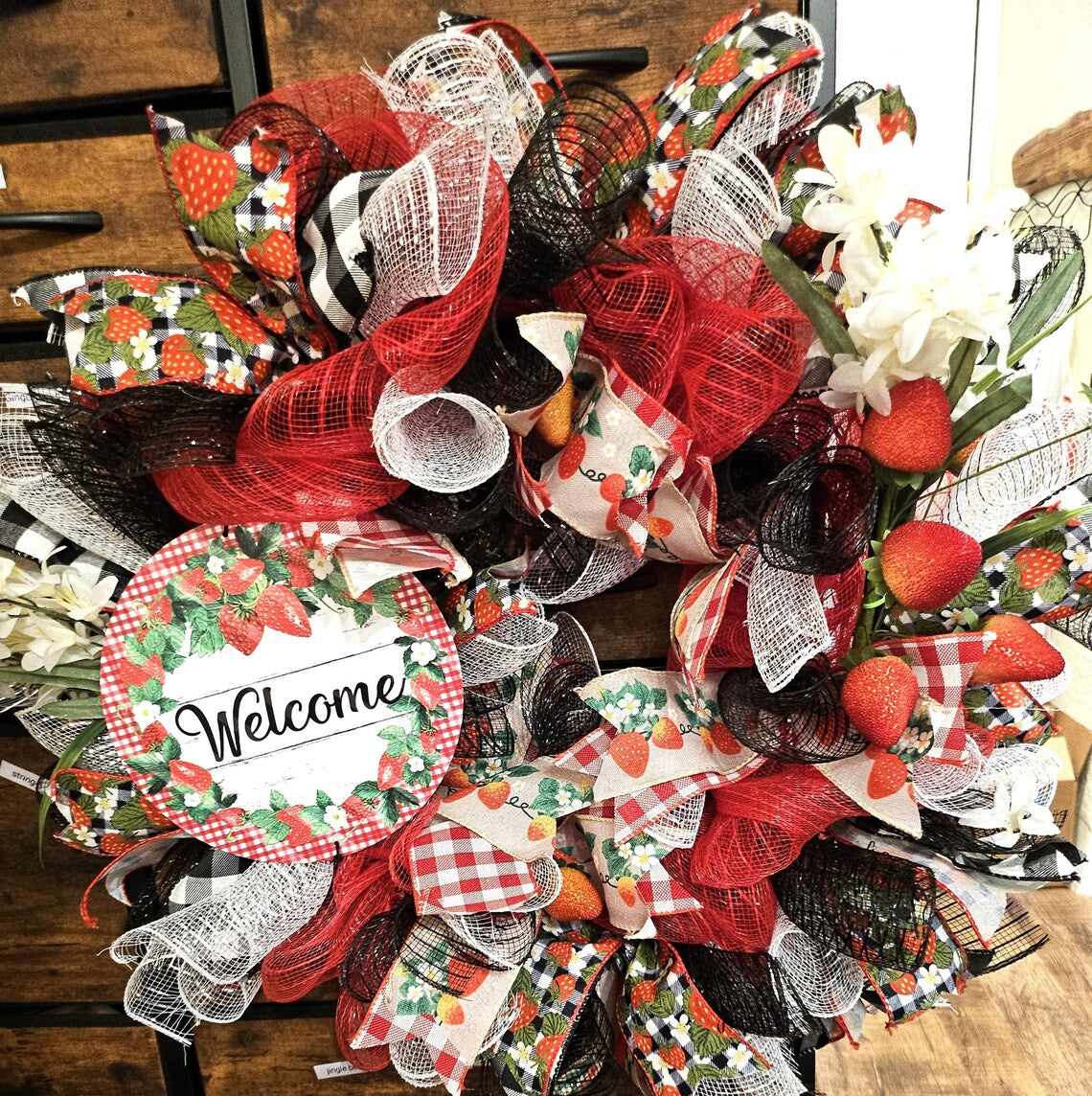 Summer Strawberry Wreath