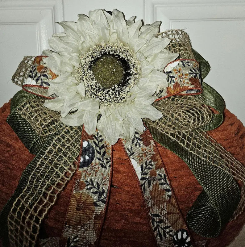 Festive Fall Pumpkin Wreath