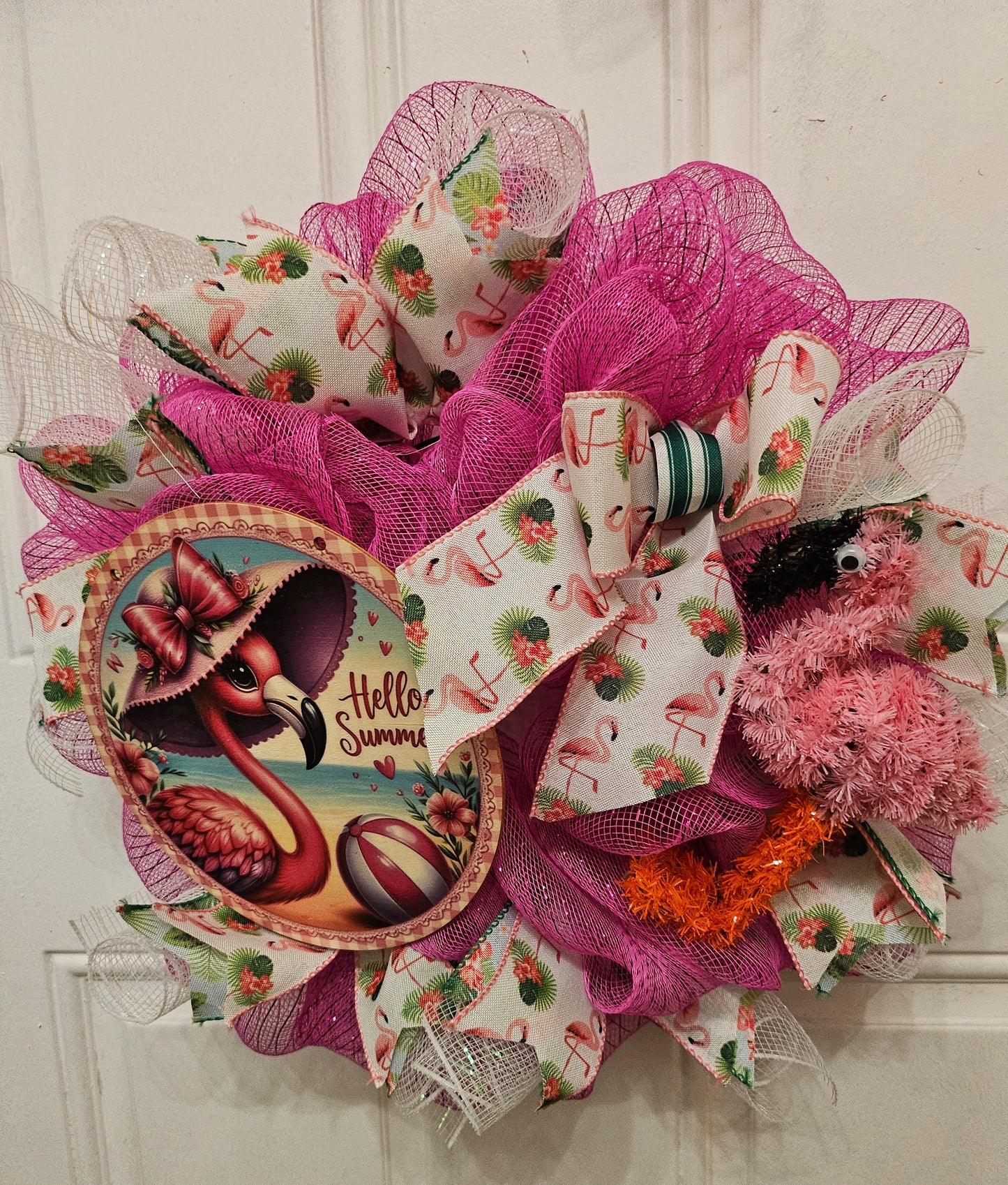 Flamingo Wreath
