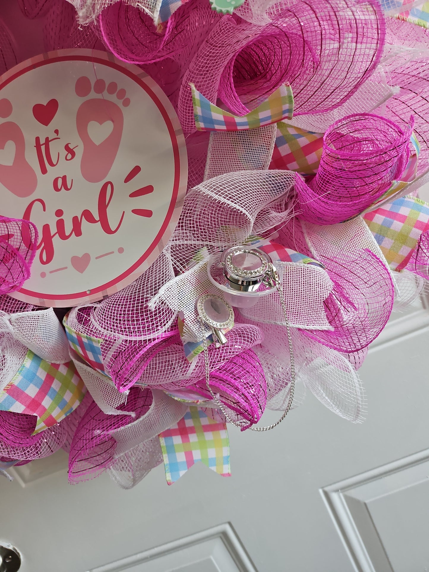 Baby 'It's a Girl' Wreath