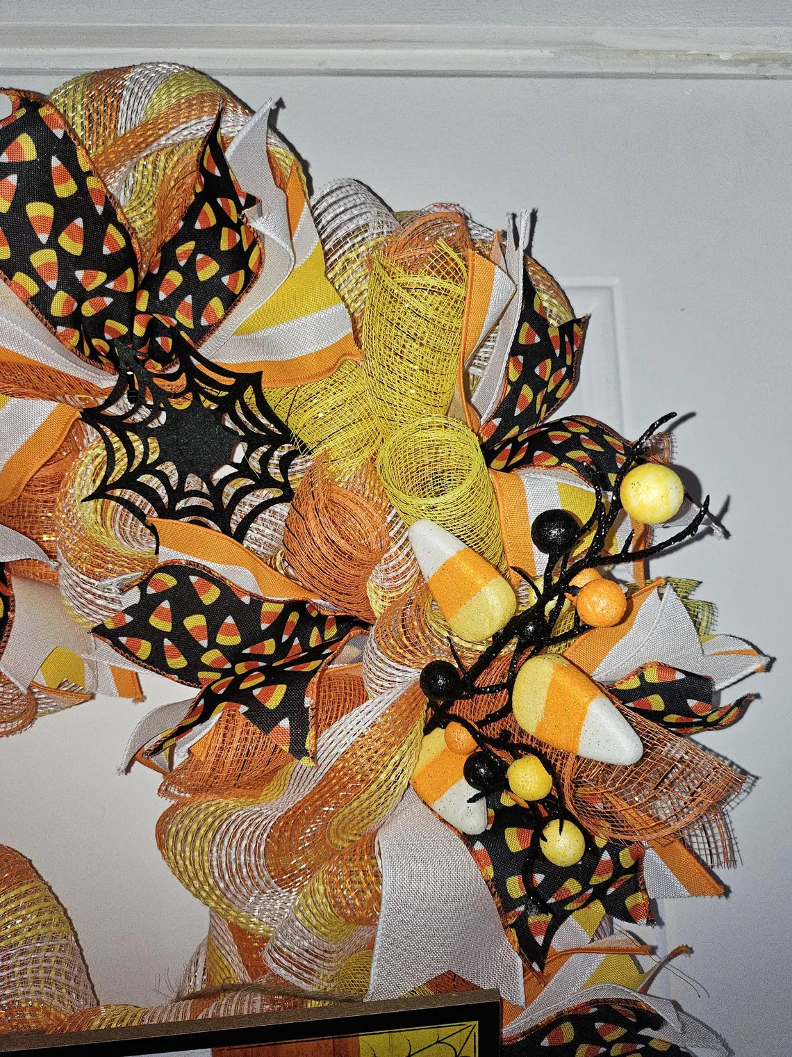 Candy Corn Welcome Wreath