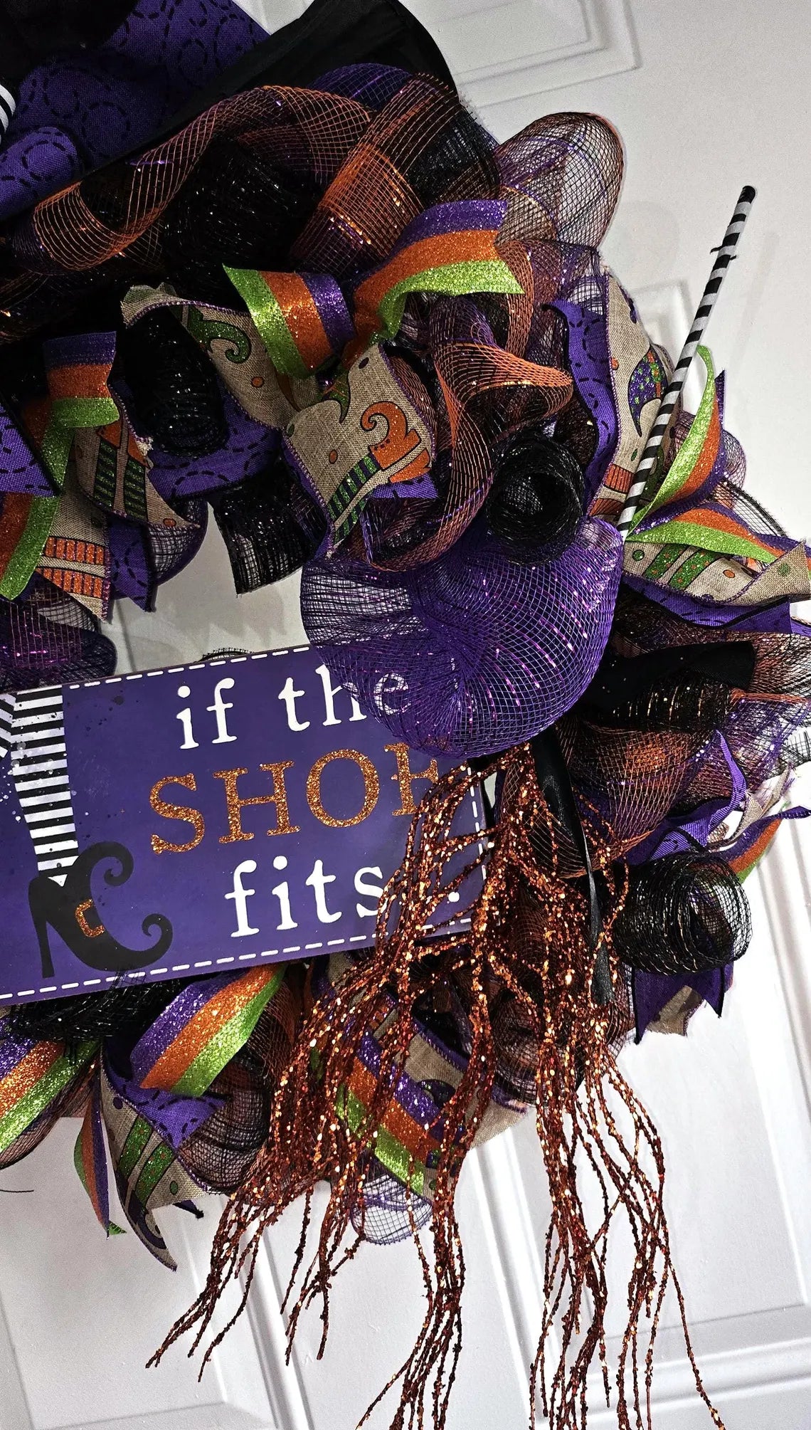 Witchy 'If the Shoe Fits' Halloween Wreath