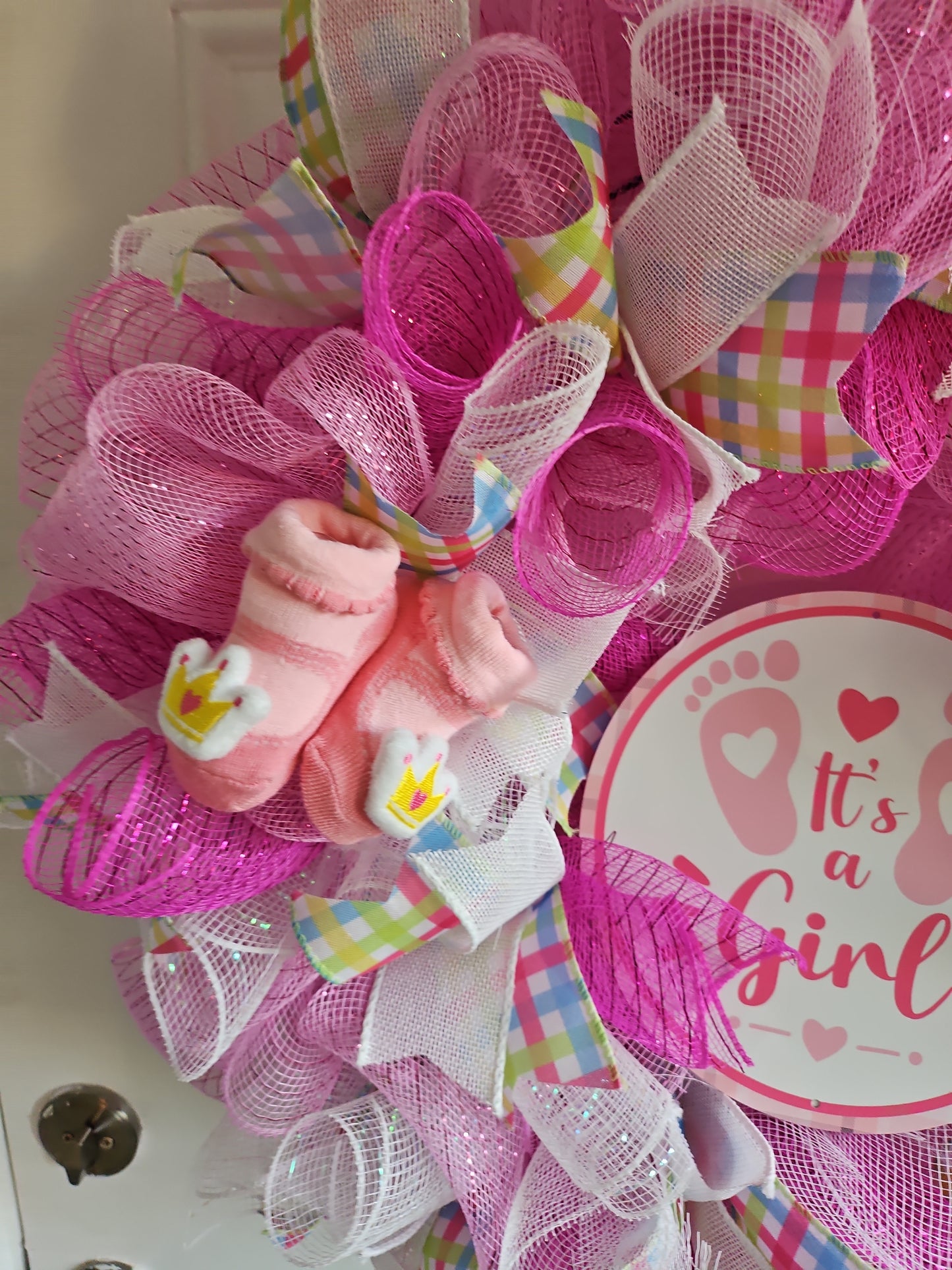 Baby 'It's a Girl' Wreath