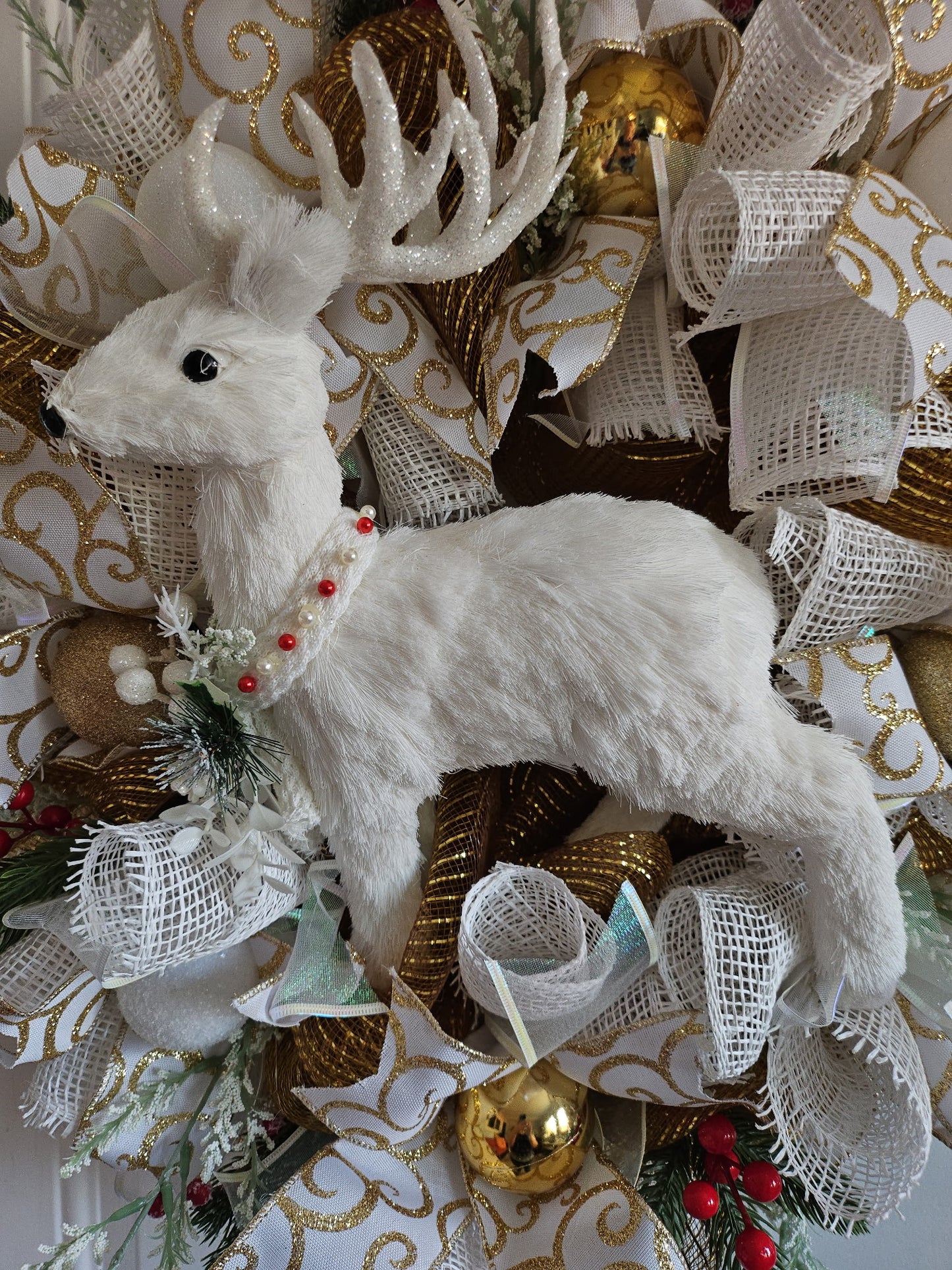 Majestic Reindeer Christmas Wreath