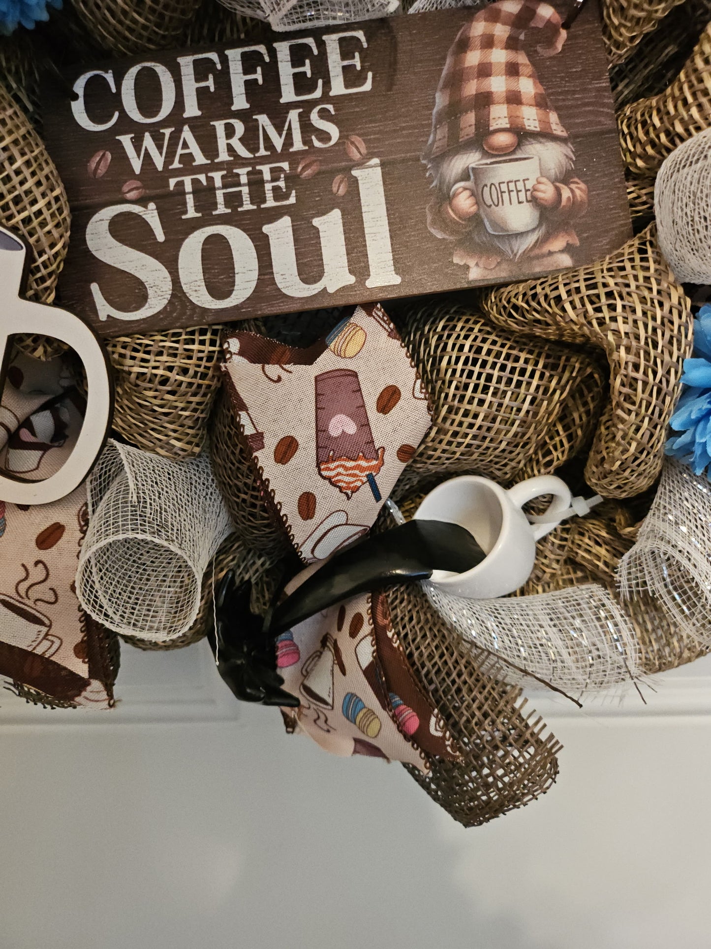 Coffee Warms the Soul Wreath