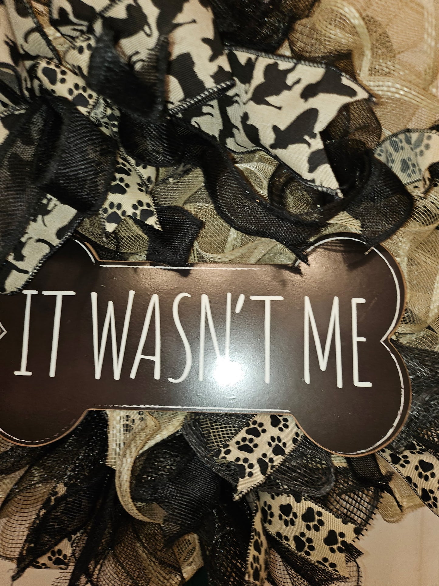 It Wasn't Me Wreath