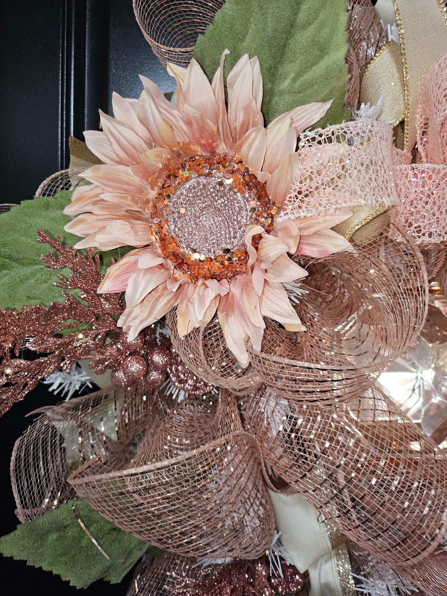 Rose Gold Fall Wreath