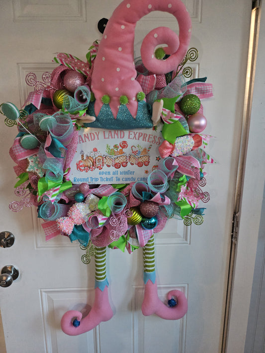 Candyland Express Wreath