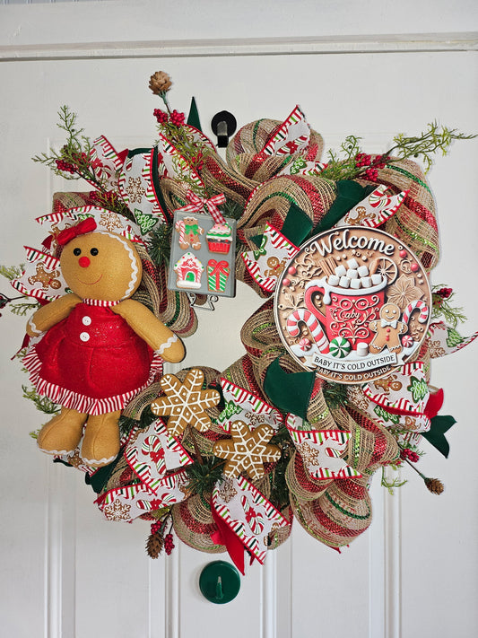 Gingerbread Christmas Wreath