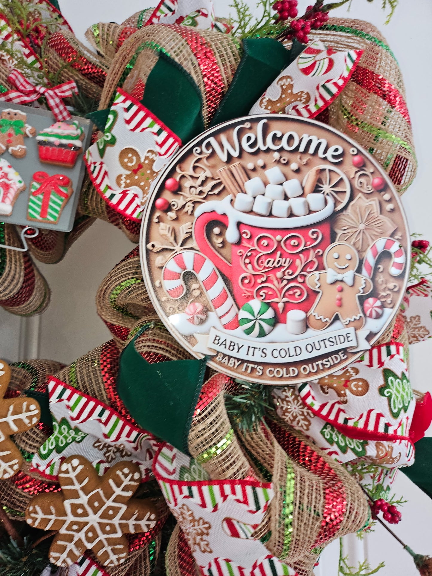 Gingerbread Christmas Wreath