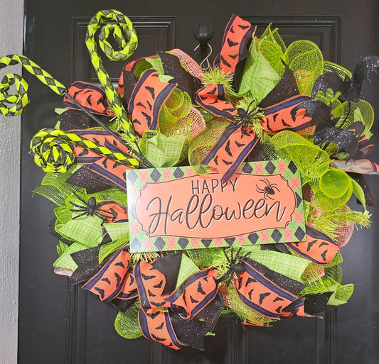 Batty Halloween Wreath