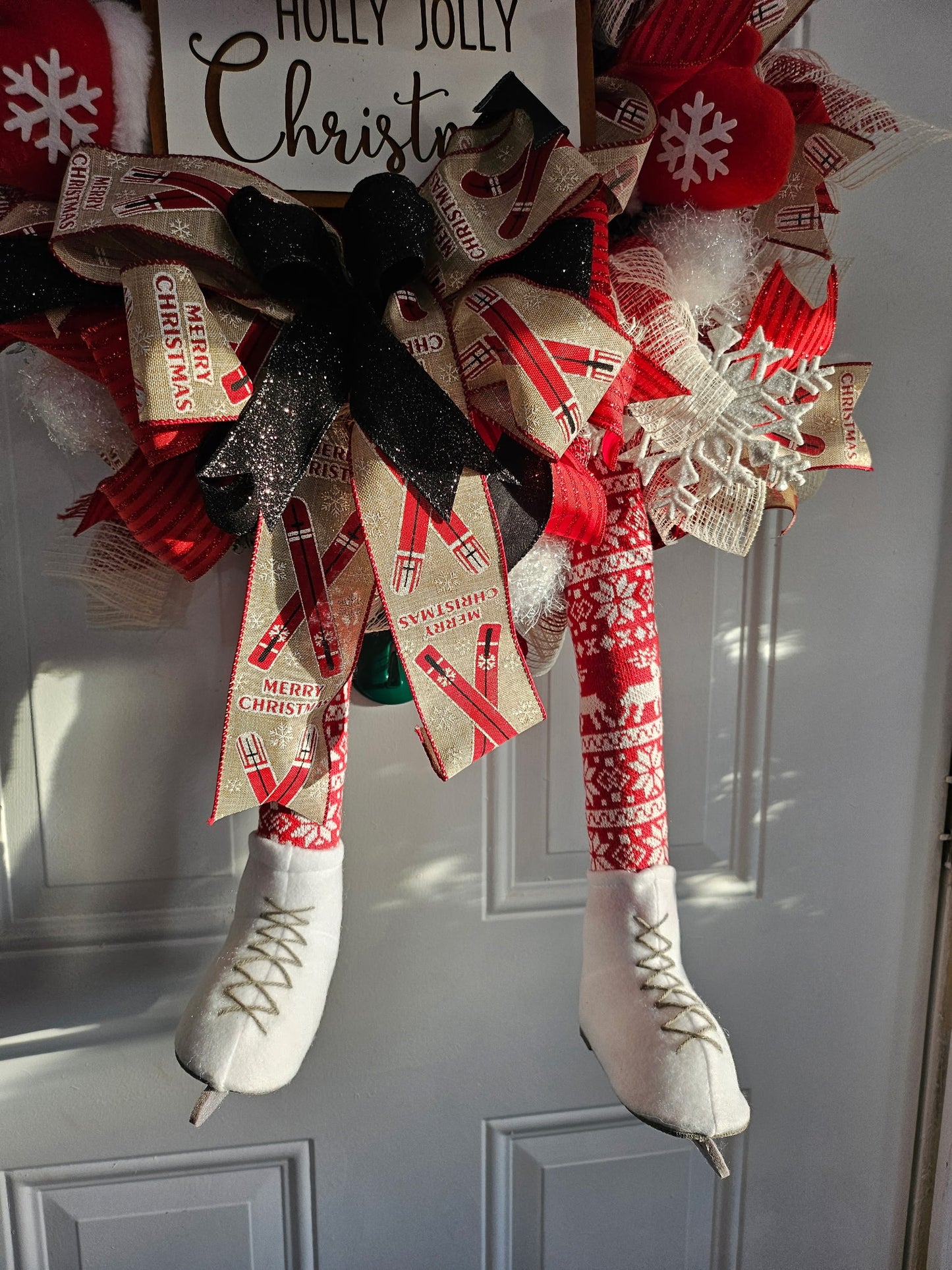 Skating Snowman Wreath