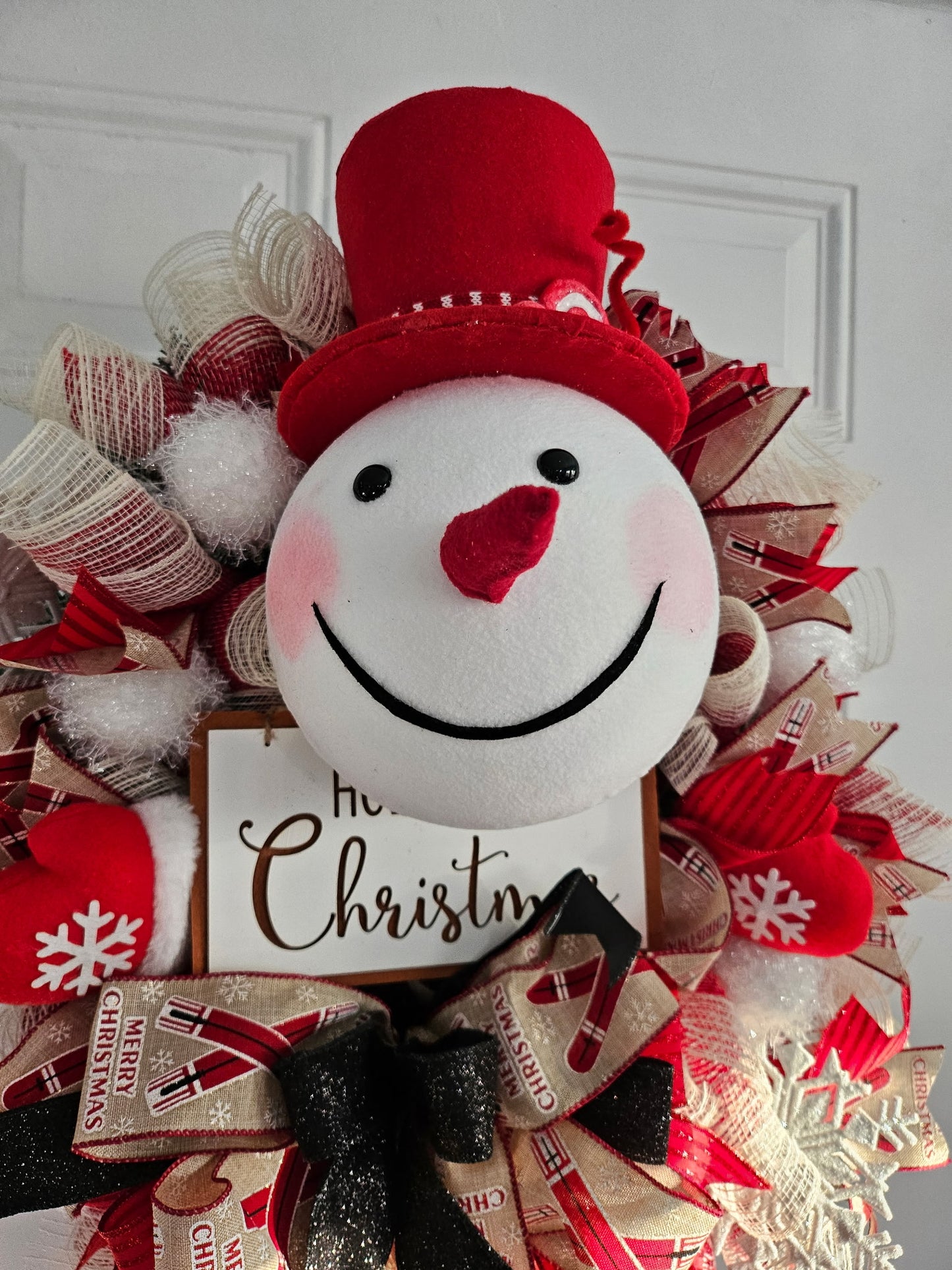 Skating Snowman Wreath