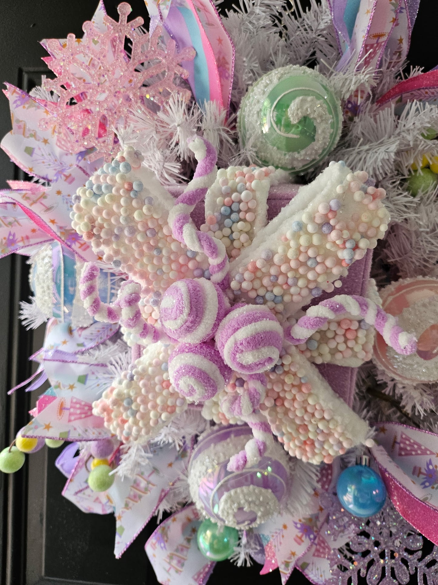 Purple Present Wreath