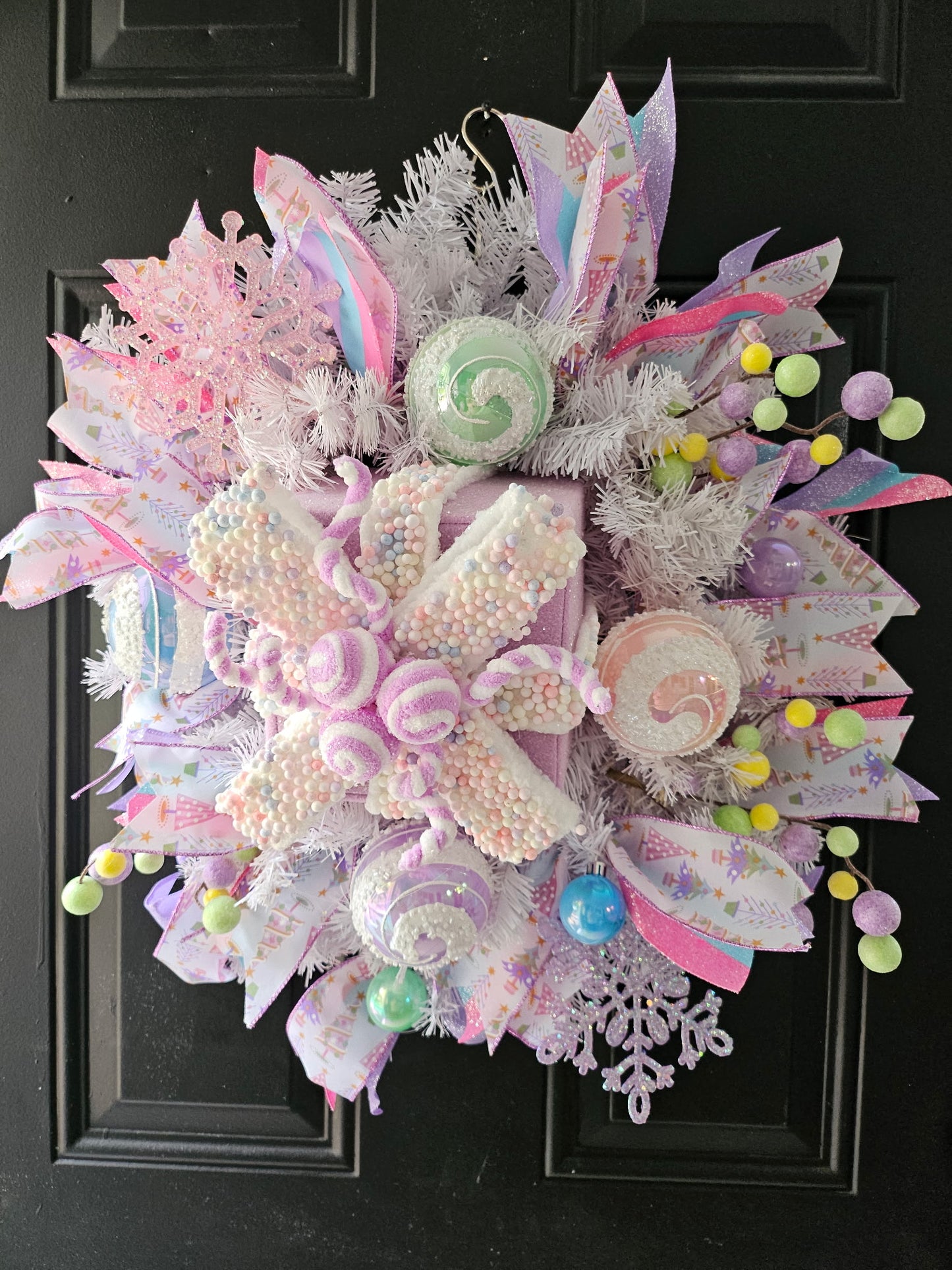 Purple Present Wreath