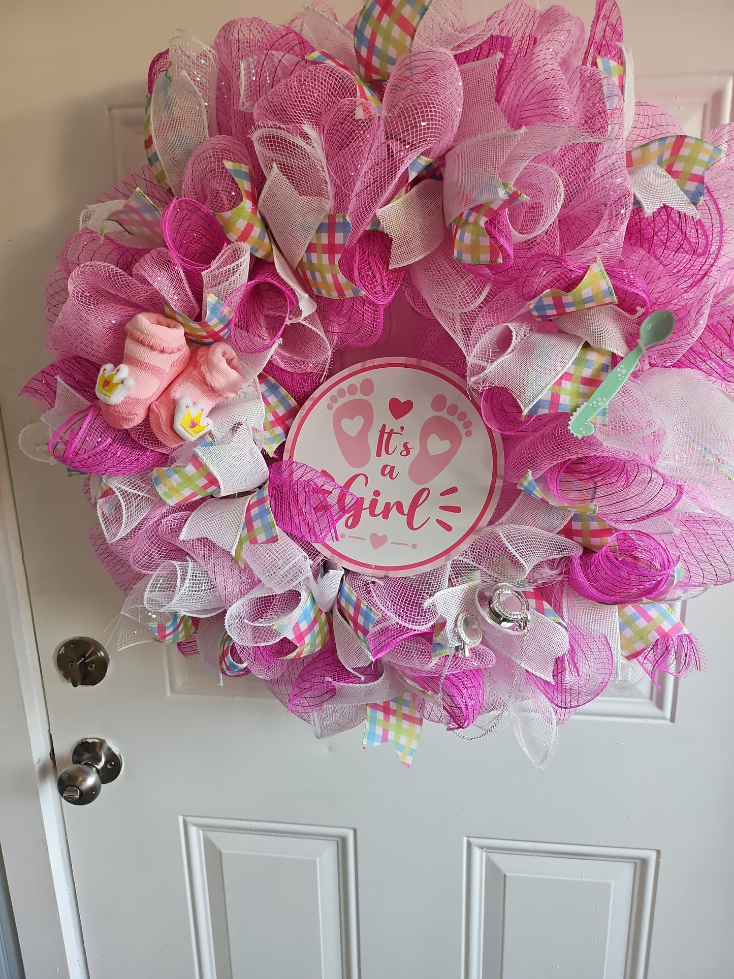 Baby 'It's a Girl' Wreath