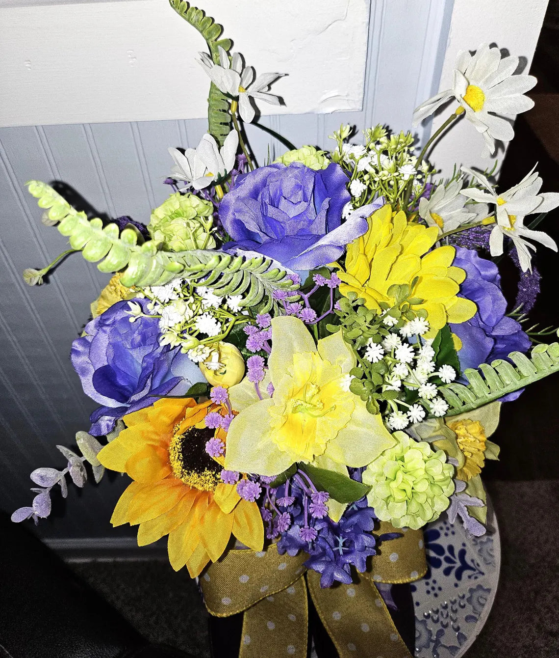 Rain Boot Floral Centerpiece