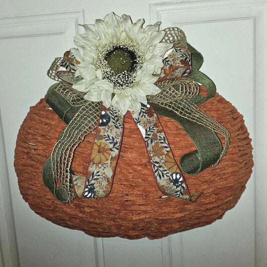 Festive Fall Pumpkin Wreath
