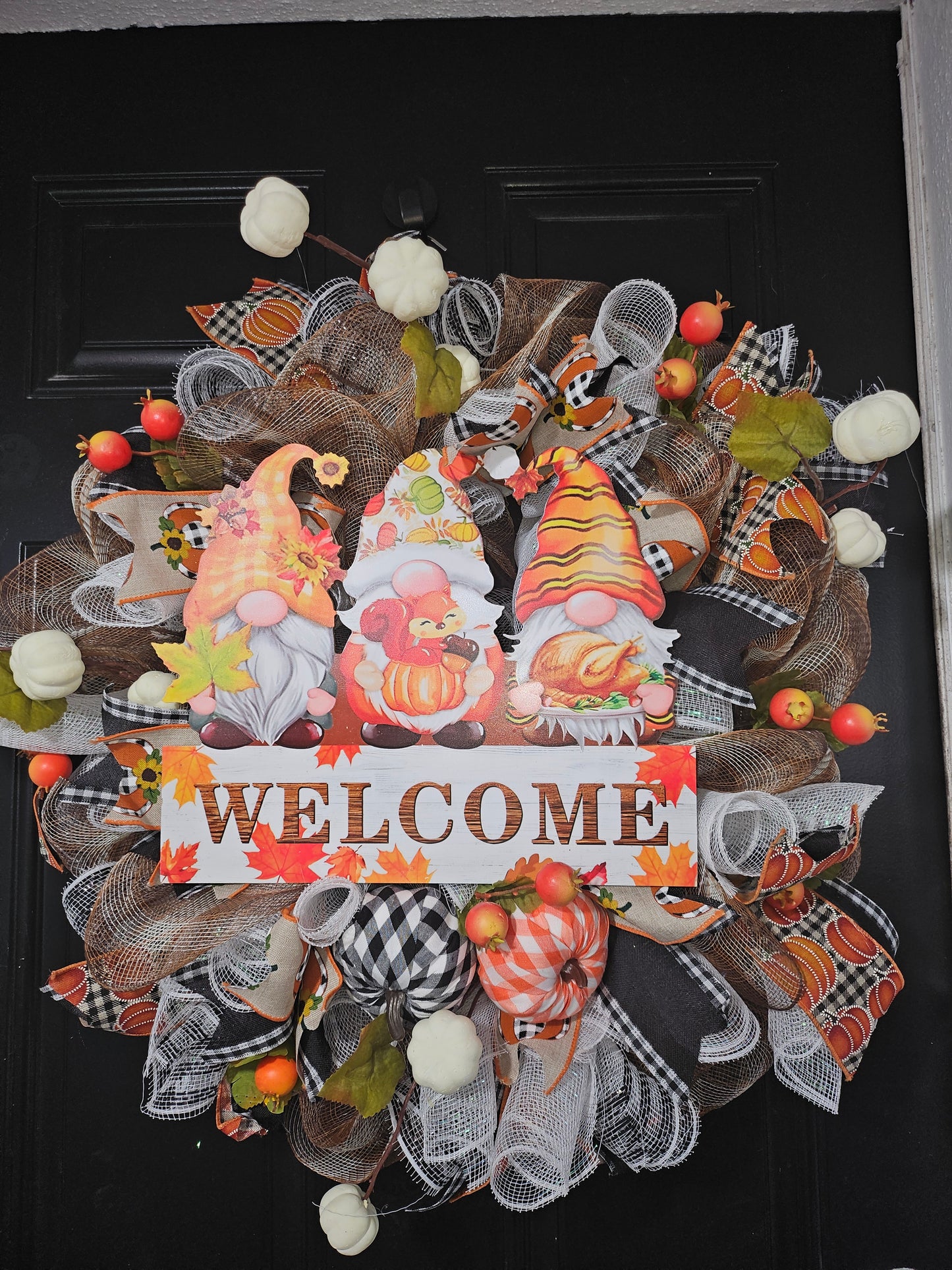 Fall Gnome Welcome Wreath